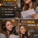 Eu vou fazer gravação música para demo