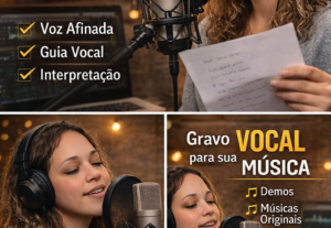 Eu vou fazer gravação música para demo