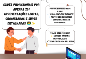 Eu vou fazer um slide personalizado e autêntico para você