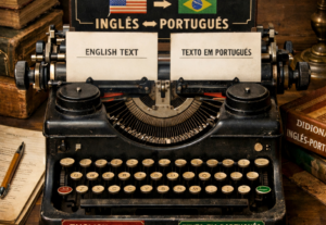 Eu vou fazer a tradução de textos do inglês para português