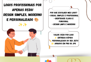 Eu vou fazer uma linda Logo personalizada para você