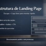 Eu vou criar a estrutura da sua landing page escopo