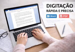 Eu vou digitar seus documentos com rapidez.