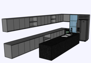 Eu vou fazer o desenho 3D do seu móvel planejado