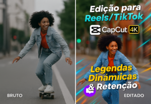Eu vou fazer edições de vídeos curtos para retenção