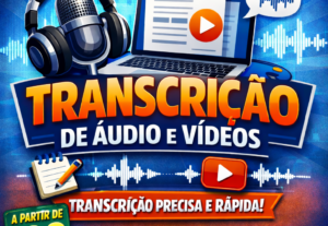 Eu vou transcrever seu vídeo ou áudio em menos de 24hrs