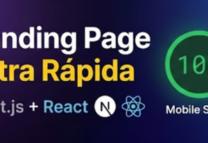 Eu vou corrigir ou criar site em Next.js e React com seo