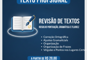 Eu vou revisar, pontuar e corrigir seu texto.