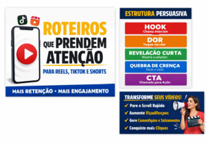 Eu vou fazer Roteiro Profissional para Reels, TikTok e Short...
