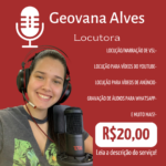 Eu vou fazer a melhor narração / locução para o seu texto