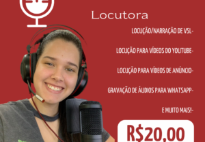 Eu vou fazer a melhor narração / locução para o seu texto