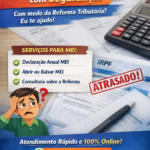 Eu vou regularizar seu MEI e fazer sua declaração.