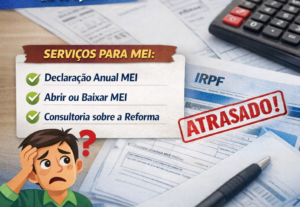 Eu vou regularizar seu MEI e fazer sua declaração.
