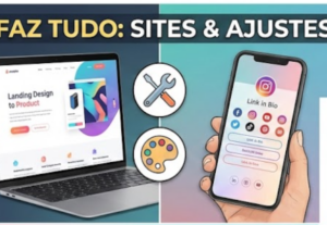 Eu vou criar sua Landing Page, Link de Bio ou fazer ajustes