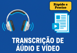 Eu vou transcrever seu áudio ou vídeo com precisão e rapidez