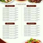 Eu vou fazer um cardápios em até 30 minutos