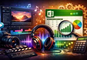 Eu vou Editar, planilhas, vídeos e músicas, crio também