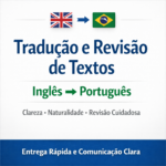 Eu vou traduzir e revisar textos do inglês para o português