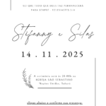 Eu vou fazer seu convite da sua comemoração