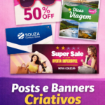 Eu vou Fazer Design Profissional para Redes Sociais e Negóci...