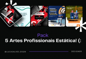 Eu vou Fazer 5 Artes Estáticas Profissional para redes socia...