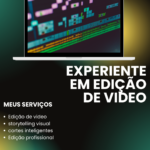 Eu vou fazer Edição de Vídeos para YouTube, Shorts e Reels