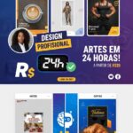 Eu vou criar 3 artes profissionais para o teu instagram