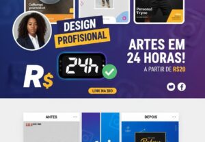 Eu vou criar 3 artes profissionais para o teu instagram