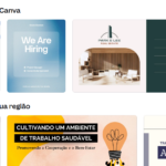 Eu vou fazer uma apresentação de slides em Canva para você