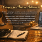 Eu vou fazer musica, melodias e letras