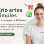 Eu vou criar artes simples para Instagram e WhatsApp