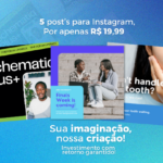 Eu vou criar artes profissionais para posts do Instagram