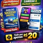 Eu vou fazer Capa de Ebook e Link de Vendas por 20