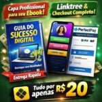 Eu vou fazer Capa de Ebook e Link de Vendas por 20