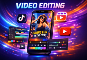 Eu vou editar um vídeo profissional de Reels, TikTok e Short...