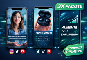 Eu vou fazer um pacote com 3 Vídeos Editados