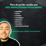 Eu vou melhorar sua identidade visual, saia do comum.