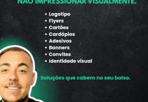 Eu vou melhorar sua identidade visual, saia do comum.