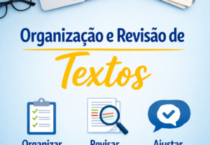 Eu vou fazer serviços administrativos, escritas e feedbacks