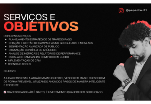 Eu vou Fazer gestão de trafego para sua empresa.