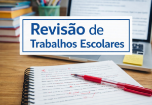 Eu vou fazer revisão de textos escolares e acadêmicos