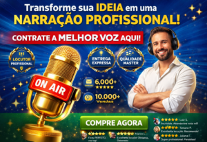 Eu vou transformar seu texto em uma locução profissional