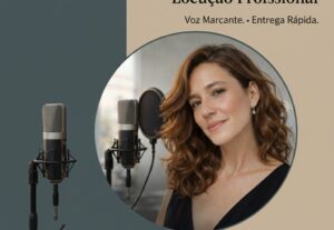 Eu vou fazer Locução e narração marcante com voz feminina na...