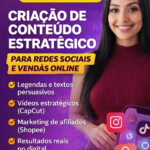 Eu vou Criar conteúdo estratégico para redes sociais e venda...
