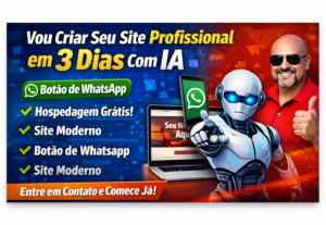 Eu vou fazer seu site com ia em 3 dias.