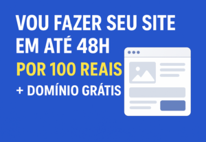 Eu vou fazer seu site em até 48h + domínio grátis