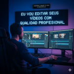 Eu vou Editar seus vídeos com a qualidade Profissional