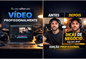 Eu vou editar seu vídeo de forma profissional.