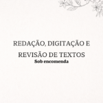 Eu vou fazer textos, redações, resumos e revisões com clarez...