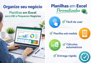 Eu vou elaborar planilhas em Excel personalizadas.